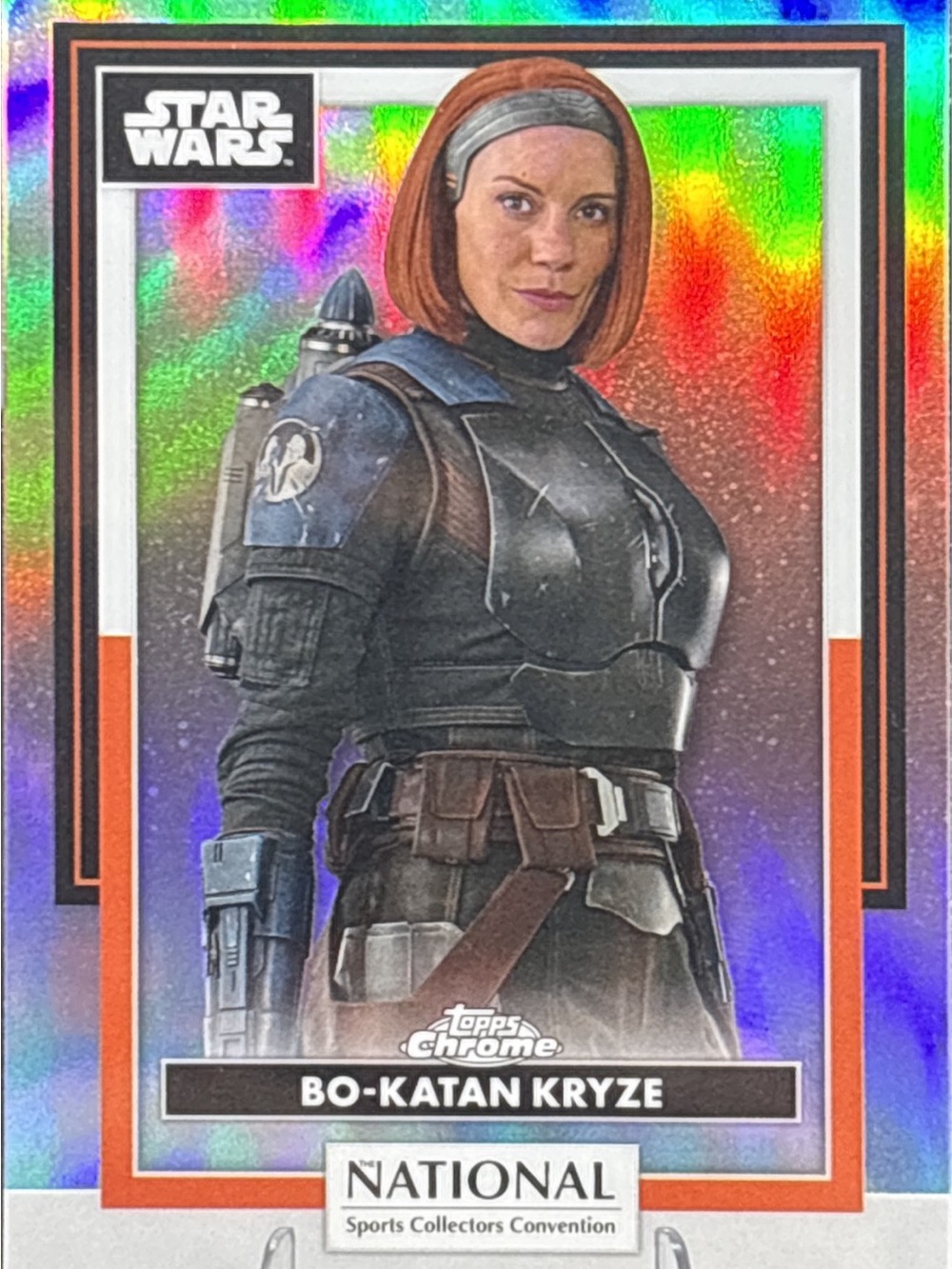 Topps Star Wars Bo-Katan Kryze Card — Nationals LE Print Holo Foil